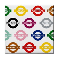 Underground Signs Tube Signs Face Towel by Amaryn4rt