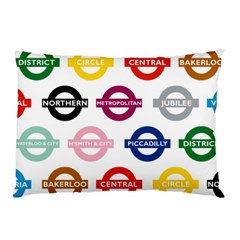 Underground Signs Tube Signs Pillow Case by Amaryn4rt