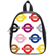 Underground Signs Tube Signs School Bags (small)  by Amaryn4rt