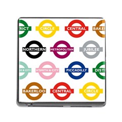 Underground Signs Tube Signs Memory Card Reader (square) by Amaryn4rt