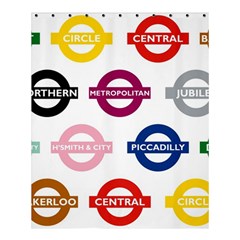 Underground Signs Tube Signs Shower Curtain 60  X 72  (medium)  by Amaryn4rt