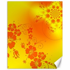 Flowers Floral Design Flora Yellow Canvas 16  X 20   by Amaryn4rt