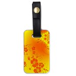 Flowers Floral Design Flora Yellow Luggage Tags (One Side)  Front