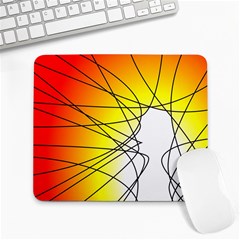 Spirituality Man Origin Lines Large Mousepads by Amaryn4rt