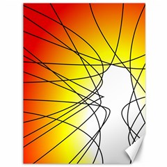 Spirituality Man Origin Lines Canvas 36  X 48   by Amaryn4rt