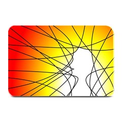 Spirituality Man Origin Lines Plate Mats by Amaryn4rt