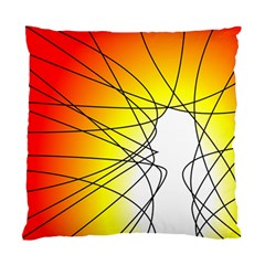 Spirituality Man Origin Lines Standard Cushion Case (one Side) by Amaryn4rt