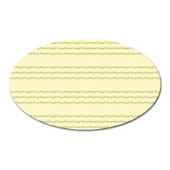 Background Pattern Lines Oval Magnet