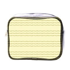 Background Pattern Lines Mini Toiletries Bags by Amaryn4rt