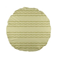 Background Pattern Lines Standard 15  Premium Flano Round Cushions by Amaryn4rt