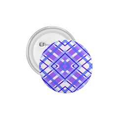 Geometric Plaid Pale Purple Blue 1 75  Buttons by Amaryn4rt