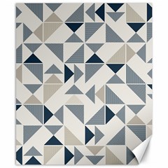 Geometric Triangle Modern Mosaic Canvas 8  X 10  by Amaryn4rt