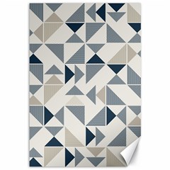 Geometric Triangle Modern Mosaic Canvas 12  X 18  