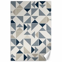 Geometric Triangle Modern Mosaic Canvas 20  X 30   by Amaryn4rt