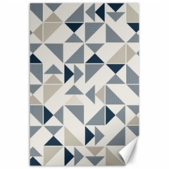 Geometric Triangle Modern Mosaic Canvas 24  X 36  by Amaryn4rt