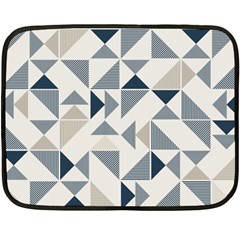 Geometric Triangle Modern Mosaic Double Sided Fleece Blanket (mini) 