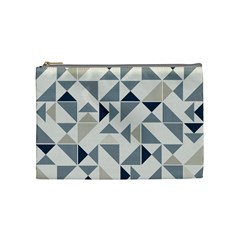 Geometric Triangle Modern Mosaic Cosmetic Bag (medium)  by Amaryn4rt