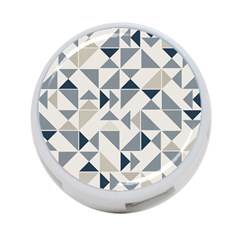 Geometric Triangle Modern Mosaic 4-port Usb Hub (one Side)