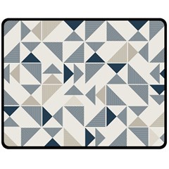 Geometric Triangle Modern Mosaic Fleece Blanket (medium) 