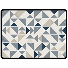 Geometric Triangle Modern Mosaic Double Sided Fleece Blanket (large)  by Amaryn4rt