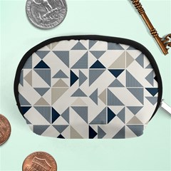 Geometric Triangle Modern Mosaic Accessory Pouches (medium)  by Amaryn4rt