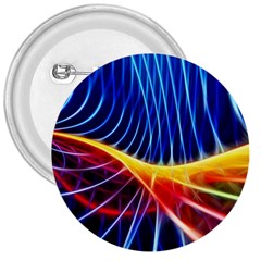 Color Colorful Wave Abstract 3  Buttons