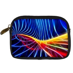 Color Colorful Wave Abstract Digital Camera Cases by Amaryn4rt