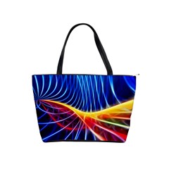 Color Colorful Wave Abstract Shoulder Handbags by Amaryn4rt