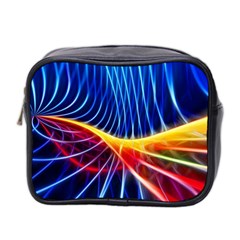 Color Colorful Wave Abstract Mini Toiletries Bag 2-side