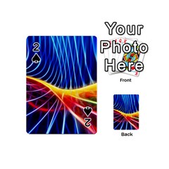 Color Colorful Wave Abstract Playing Cards 54 (mini)  by Amaryn4rt