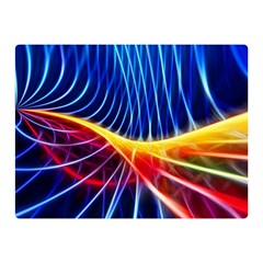 Color Colorful Wave Abstract Double Sided Flano Blanket (mini) 