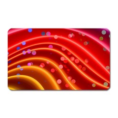 Bokeh Lines Wave Points Swing Magnet (rectangular) by Amaryn4rt