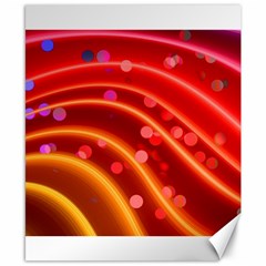 Bokeh Lines Wave Points Swing Canvas 8  X 10  by Amaryn4rt