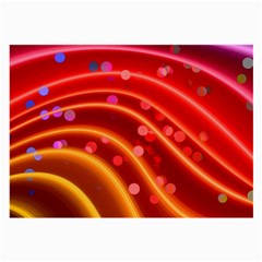 Bokeh Lines Wave Points Swing Large Glasses Cloth (2-side) by Amaryn4rt