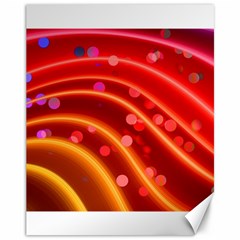 Bokeh Lines Wave Points Swing Canvas 11  X 14   by Amaryn4rt