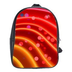 Bokeh Lines Wave Points Swing School Bags(large) 