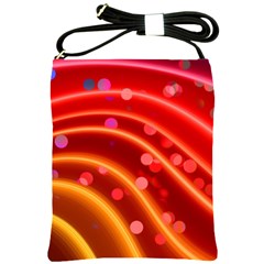 Bokeh Lines Wave Points Swing Shoulder Sling Bags by Amaryn4rt