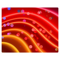 Bokeh Lines Wave Points Swing Double Sided Flano Blanket (medium)  by Amaryn4rt