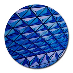 Lines Geometry Architecture Texture Round Mousepads by Amaryn4rt