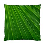 Green Lines Macro Pattern Standard Cushion Case (One Side) Front