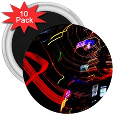 Night View Night Chaos Line City 3  Magnets (10 Pack)  by Amaryn4rt