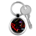 Night View Night Chaos Line City Key Chains (Round)  Front