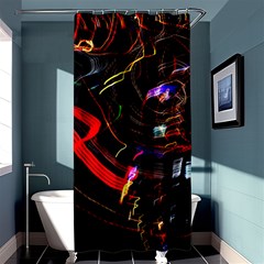 Night View Night Chaos Line City Shower Curtain 36  X 72  (stall) 