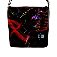 Night View Night Chaos Line City Flap Messenger Bag (l) 