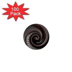 Abstract Background Curves 1  Mini Buttons (100 Pack) 