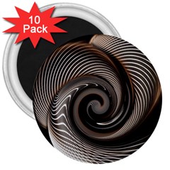 Abstract Background Curves 3  Magnets (10 Pack) 