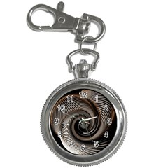 Abstract Background Curves Key Chain Watches