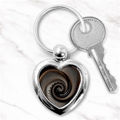 Abstract Background Curves Key Chains (heart)  by Amaryn4rt