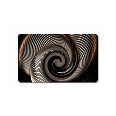 Abstract Background Curves Magnet (name Card) by Amaryn4rt