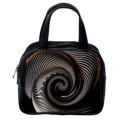 Abstract Background Curves Classic Handbags (one Side)